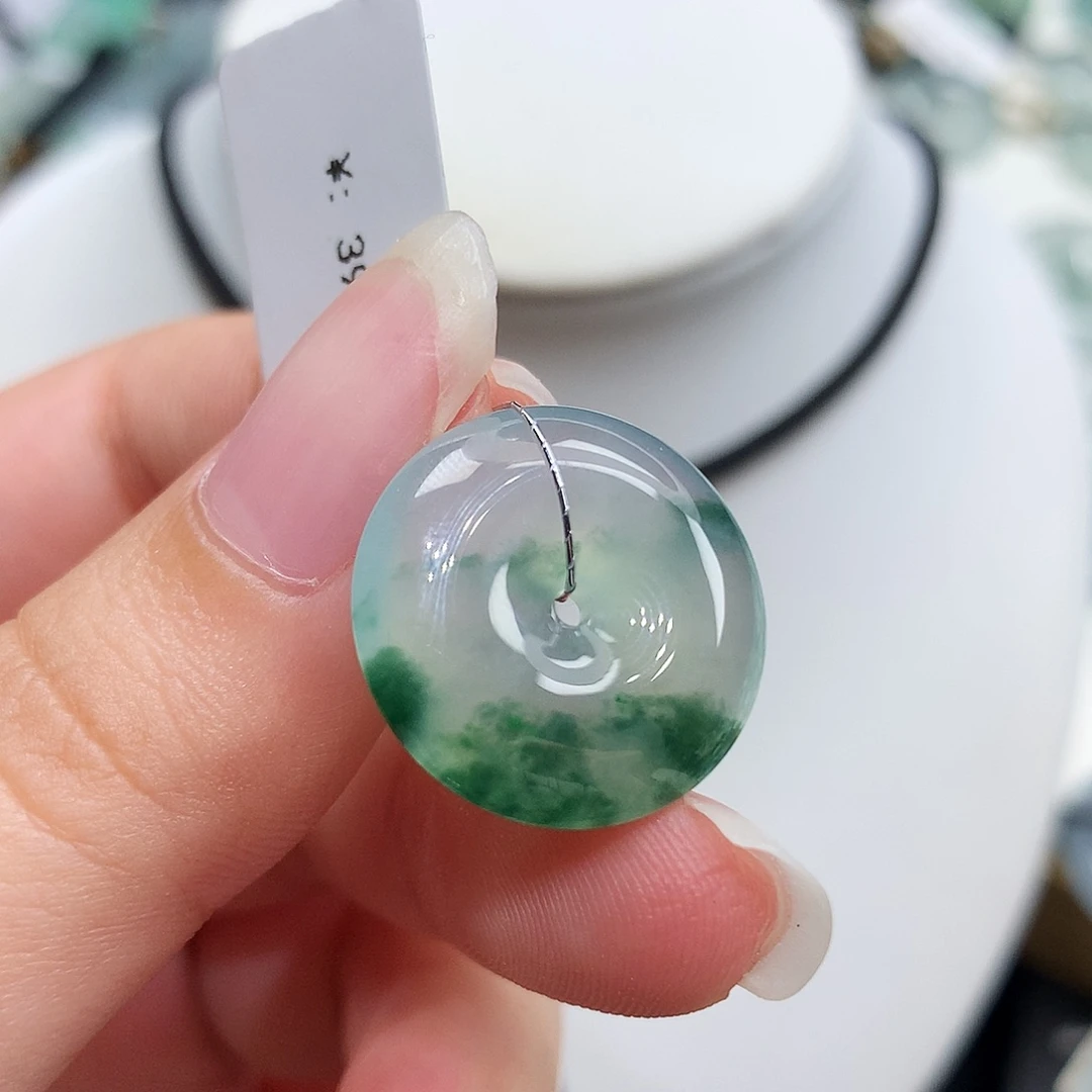 翡翠未镶嵌胸饰翡翠108，19.5/5