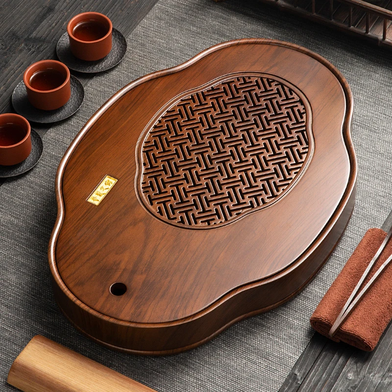 陶福气2025新款家用茶具储水式茶盘办公室蓄水干泡茶台沥水茶托盘