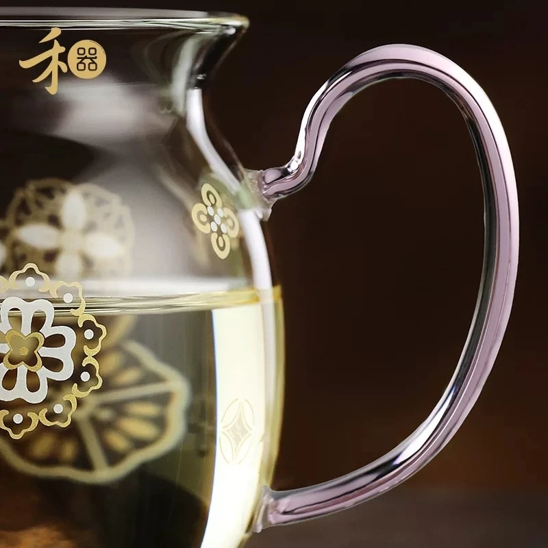 禾器瑰颖皮球花美满公道杯