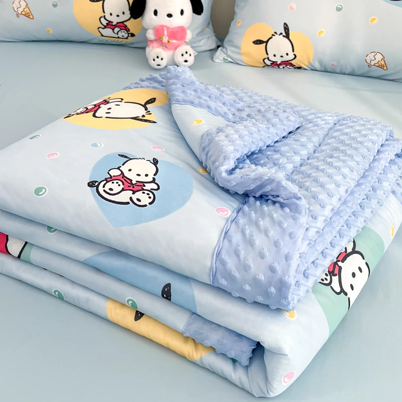 夏季可机洗凉感丝夏凉被超柔豆豆被子被芯夏被空调被薄款单人被褥