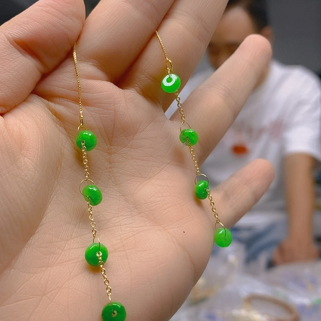 翡翠合金耳饰翡翠