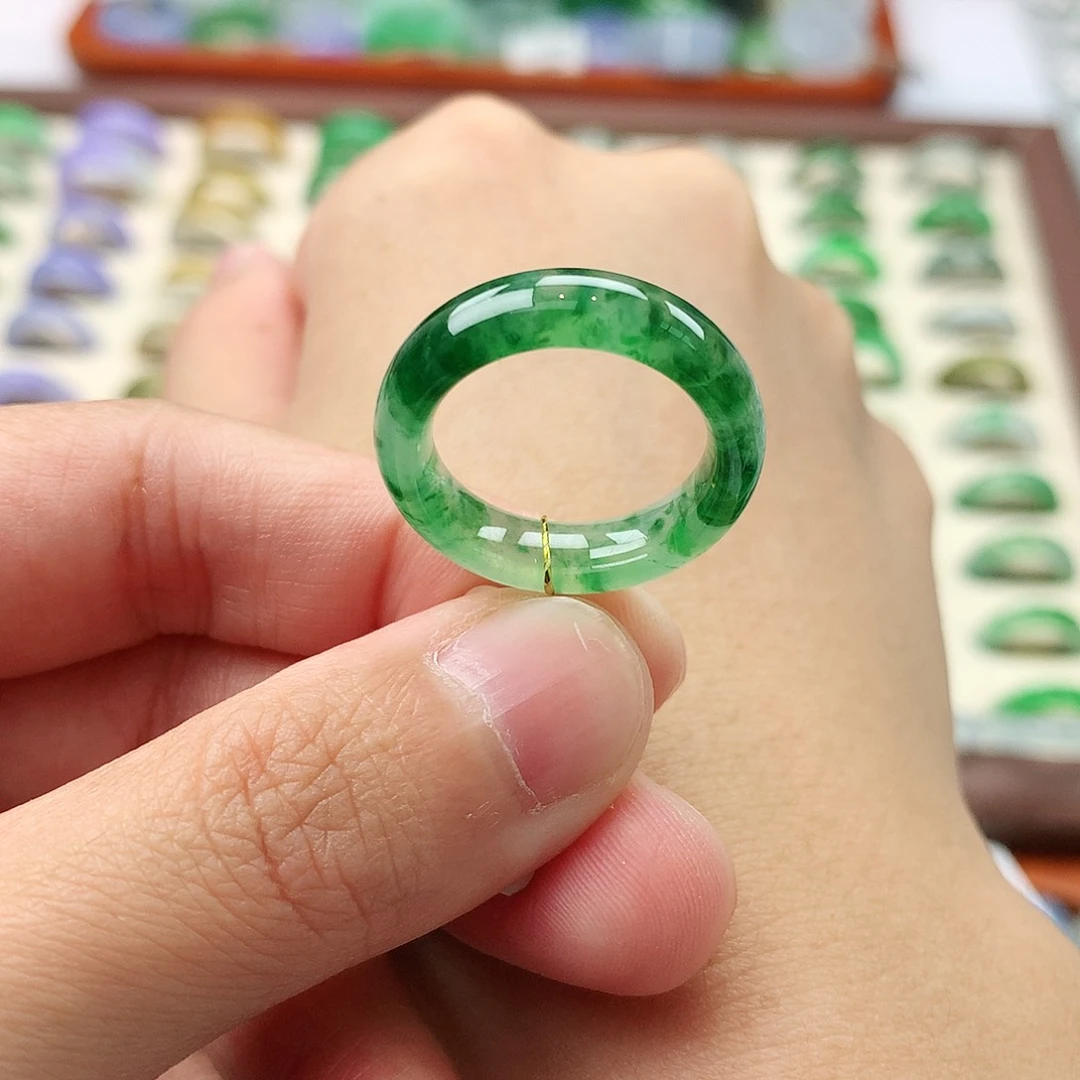 翡翠戒指未镶嵌15号