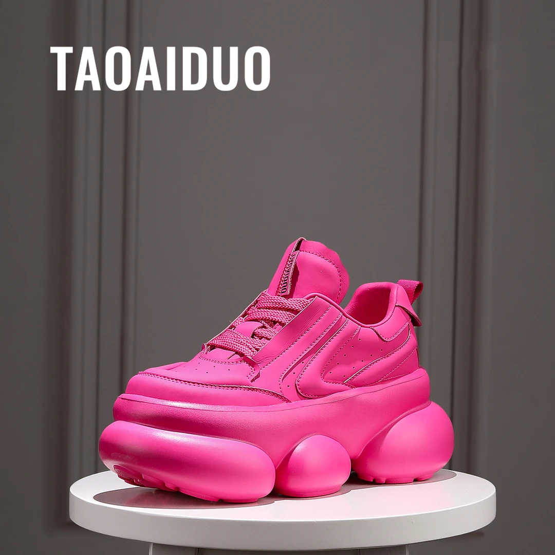 增高7cm时尚厚底潮流女士百搭休闲鞋24082