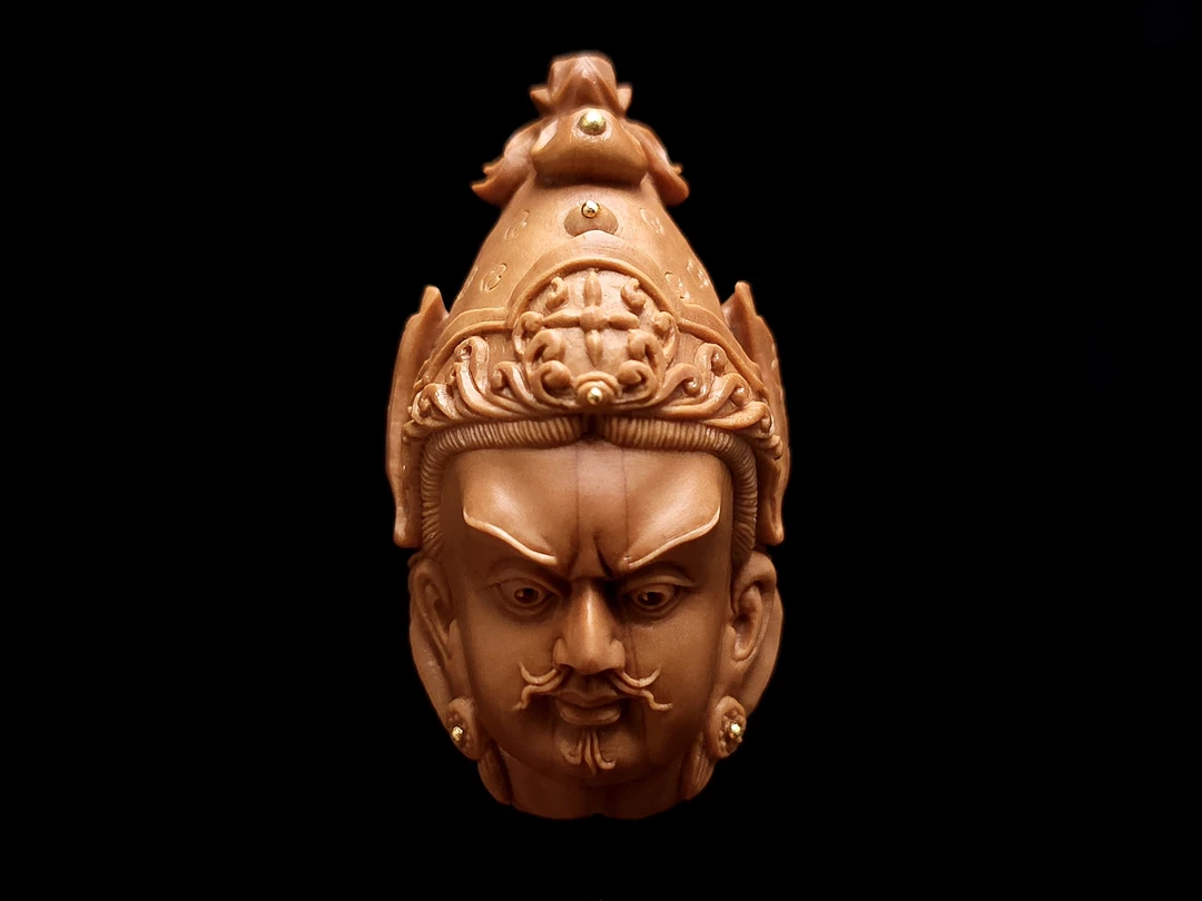 核雕橄榄核纯手工莲花生大士徐哲男女士藏传单籽