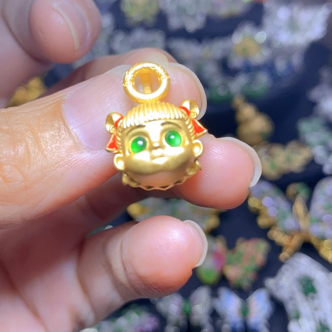 翡翠银S925镶嵌吊坠(不含链)你