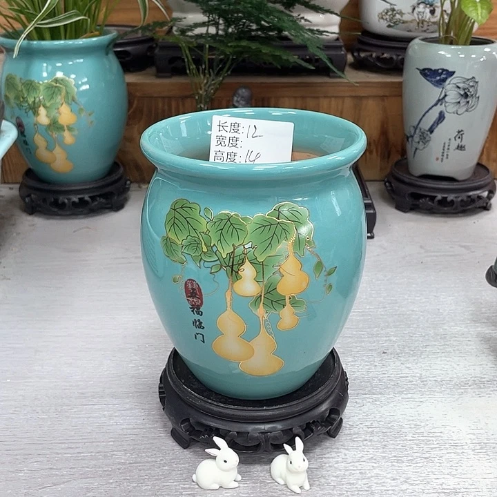 双11陶瓷紫砂花盆抢购来啦