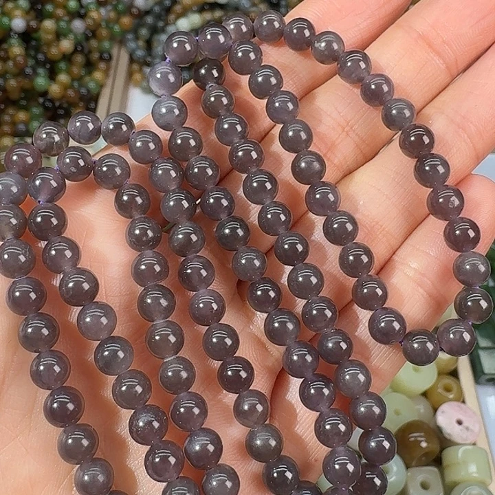 和田玉未镶嵌颈饰6mm