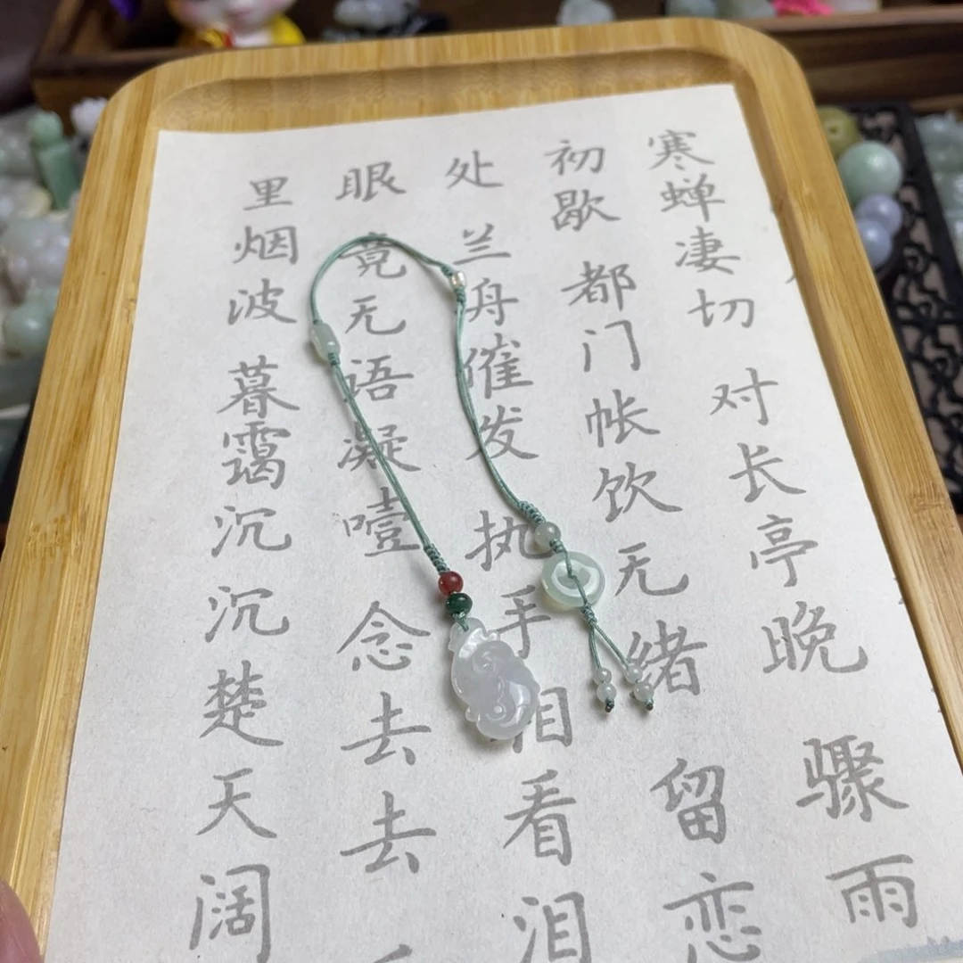 翡翠挂件未镶嵌书签