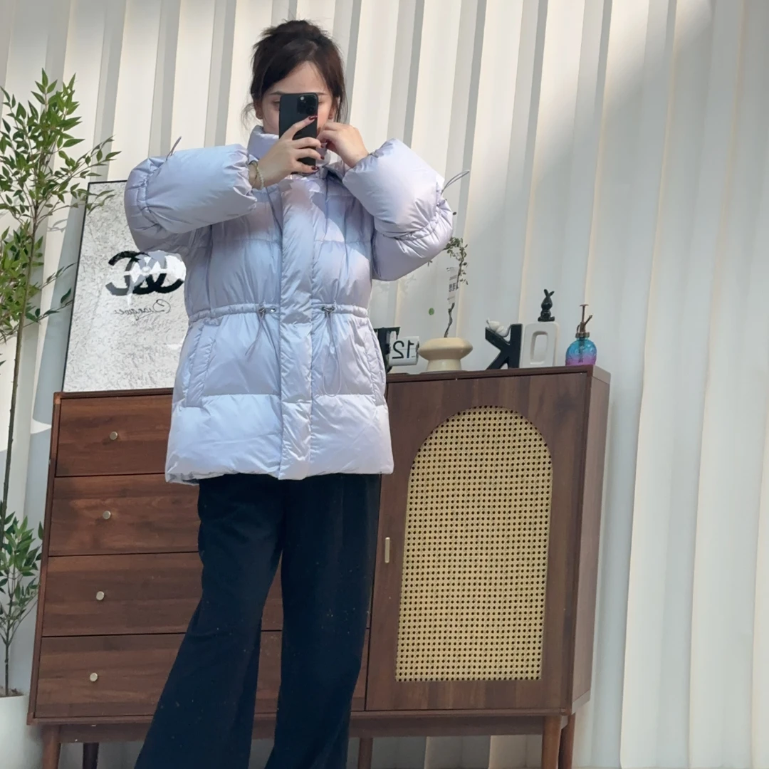 H272【朗】霍尔多巴吉设计感小众连帽外套女冬季新款羽绒服