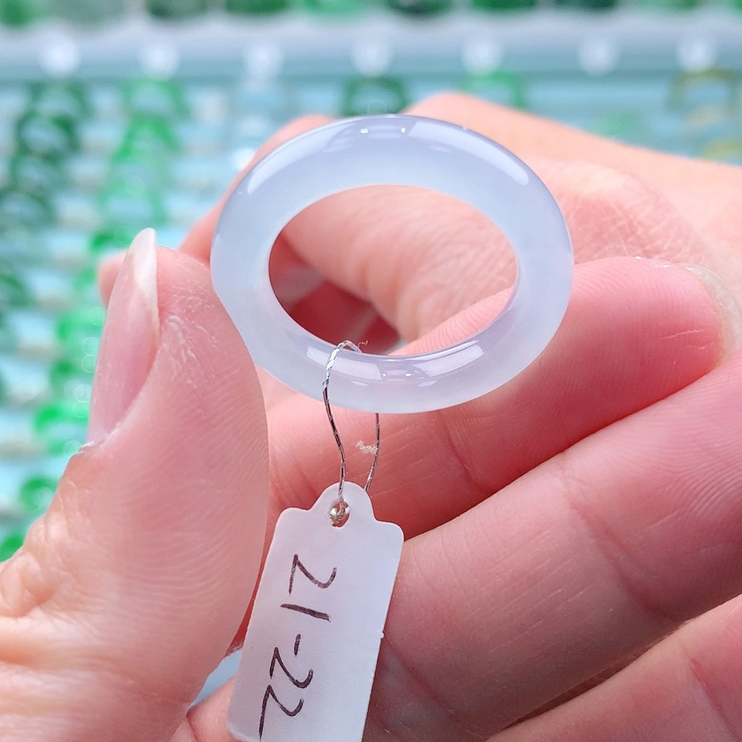 翡翠戒指未镶嵌A货缅甸翡翠