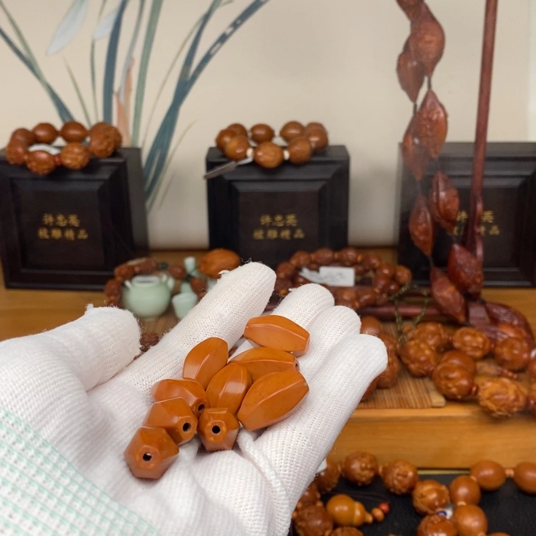 手串橄榄核工作室六棱素珠