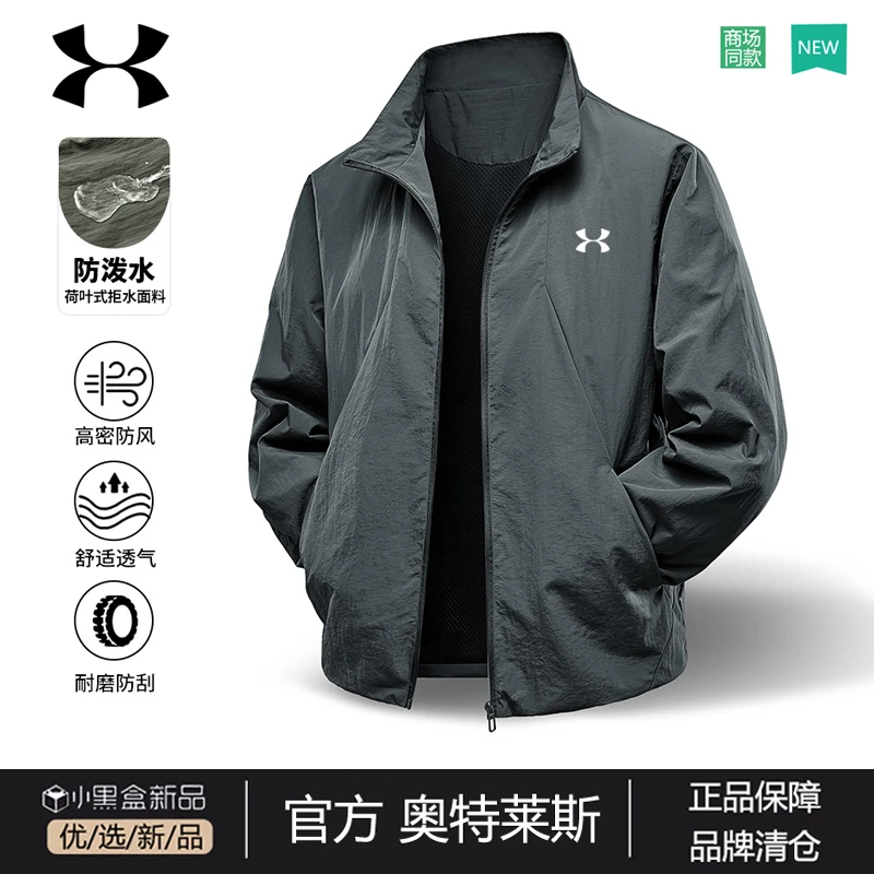 奥莱正品丨抢完下架丨男士立领防风防水运动休闲薄款宽松户外夹克