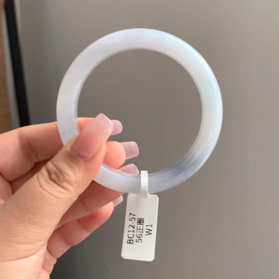 翡翠手镯未镶嵌23 56山水画正圈