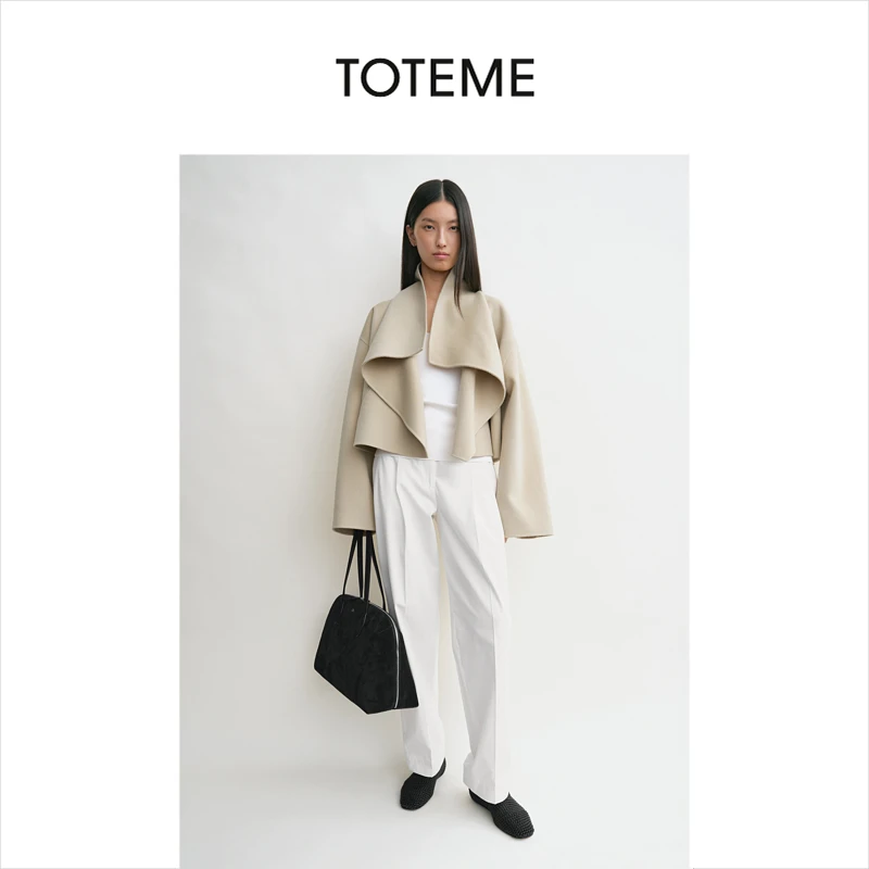 TOTEME女装经典羊毛双面短款廓形夹克外套