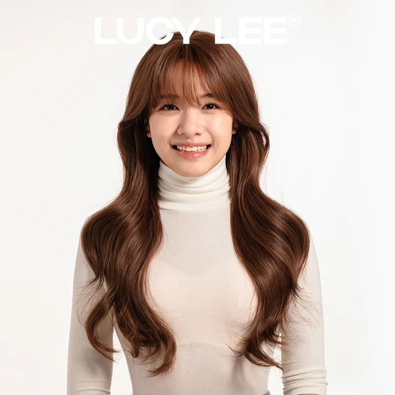 LUCYLEE【免修剪免发网假发-人间宝拉】精修蜜糖棕卷发假发头套