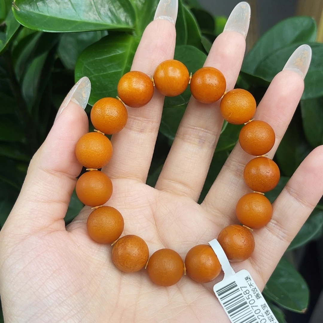 琥珀未镶嵌手链13 m多样性发其一