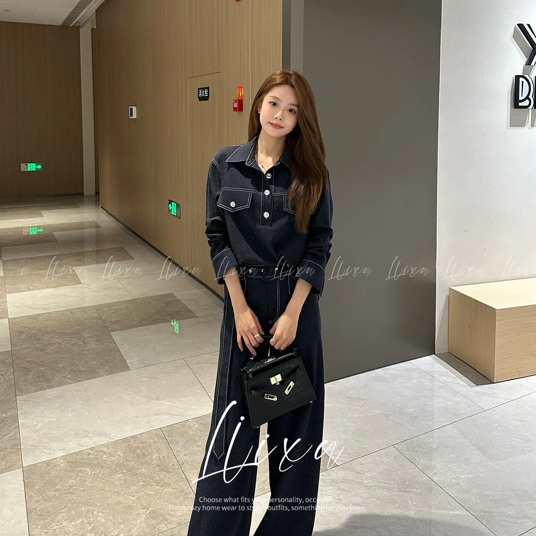 【小呆鸟专享】春夏新款时尚套装高腰休闲百搭俩件套L51TZ179