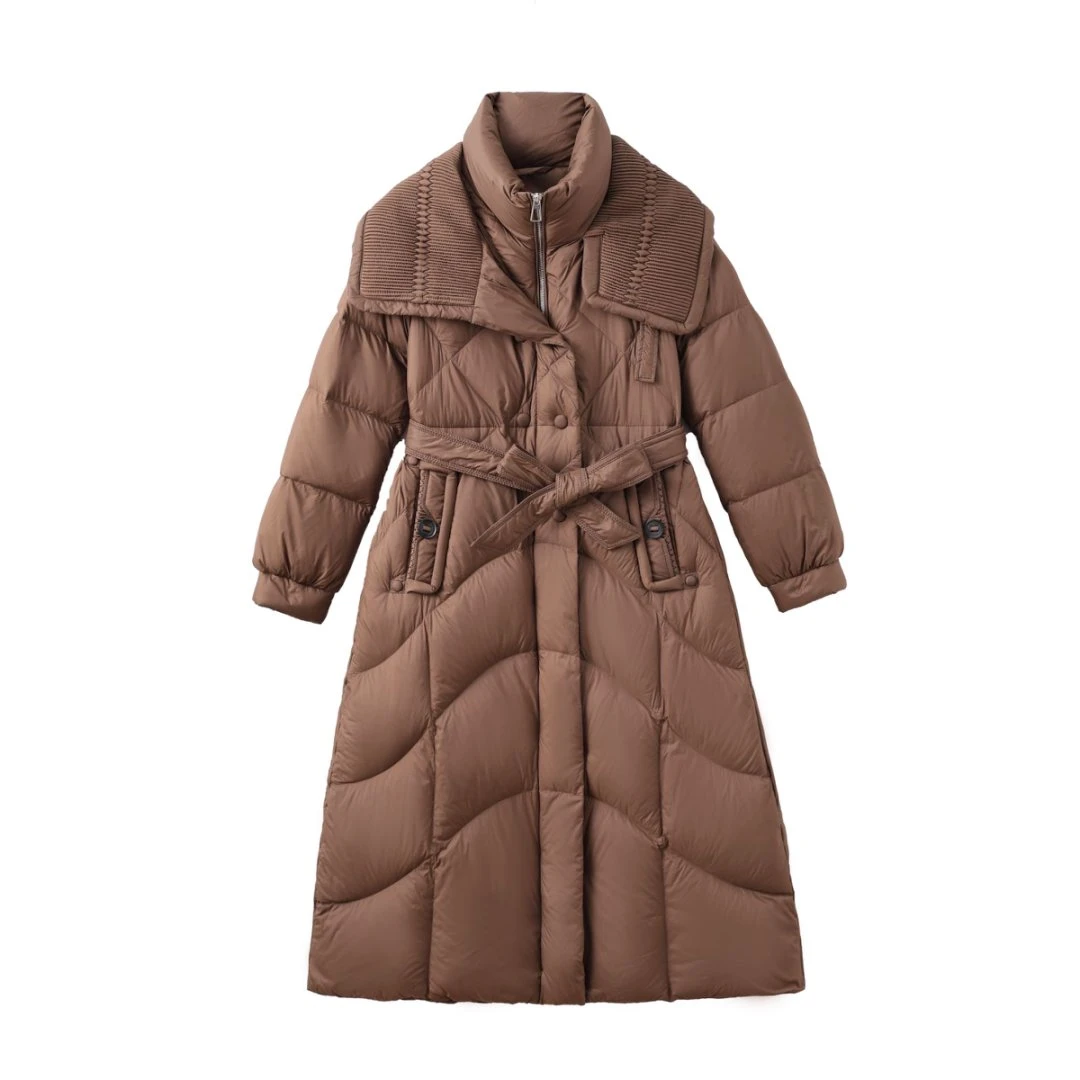 【艺菲专属】时尚长款保暖羽绒服女冬季新款女款洋气外套8586