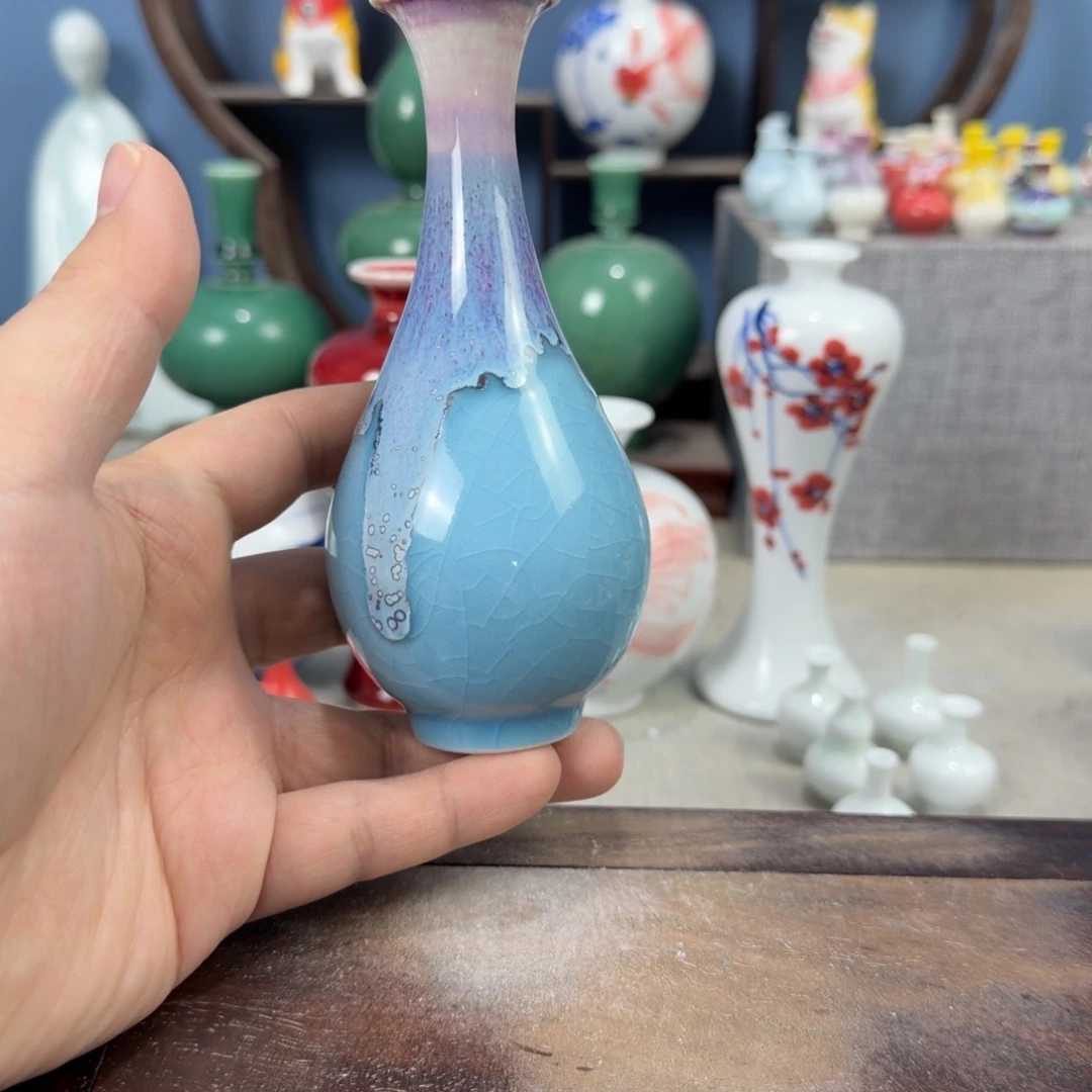 陶瓷手工小花器摆件