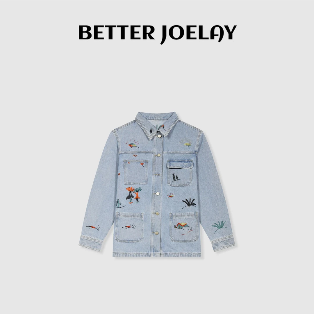 BETTER JOELAY-【糯芋甜心】高端牛仔外套时尚百搭休闲简约ZZ2084