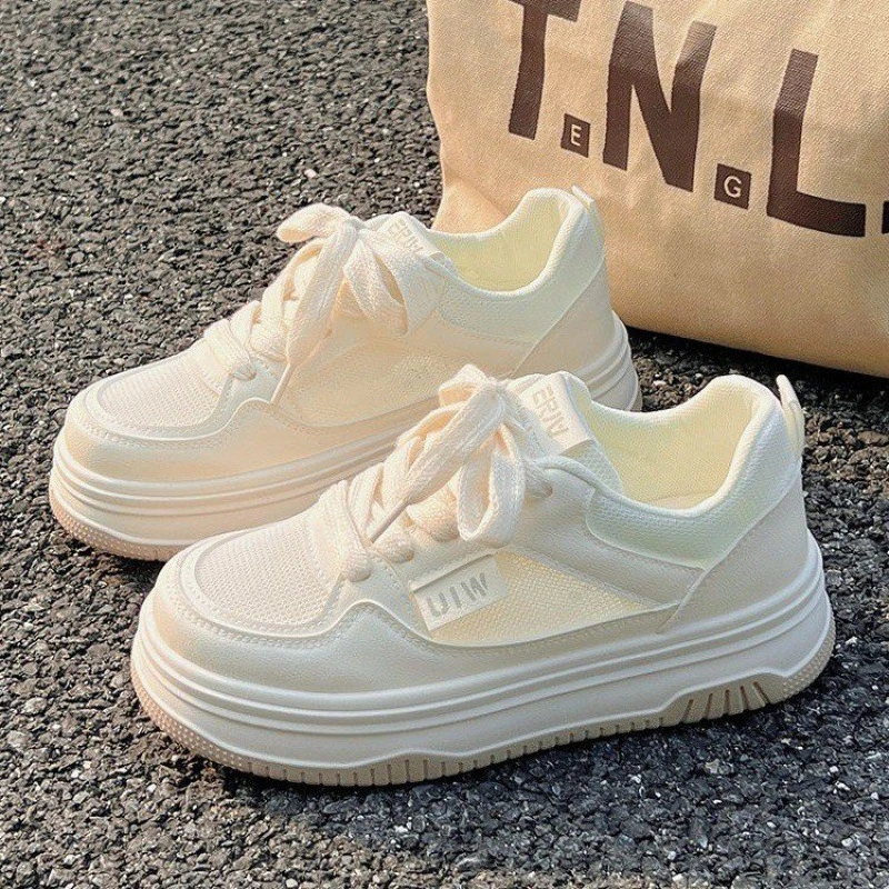 奶fufu帆布鞋女2025年夏季新款鞋子女爆款百搭小白鞋休闲运动板鞋