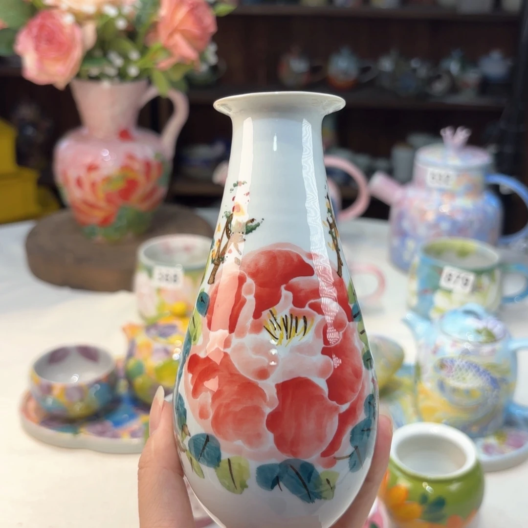 景德镇手绘高温釉下彩陶瓷茶具