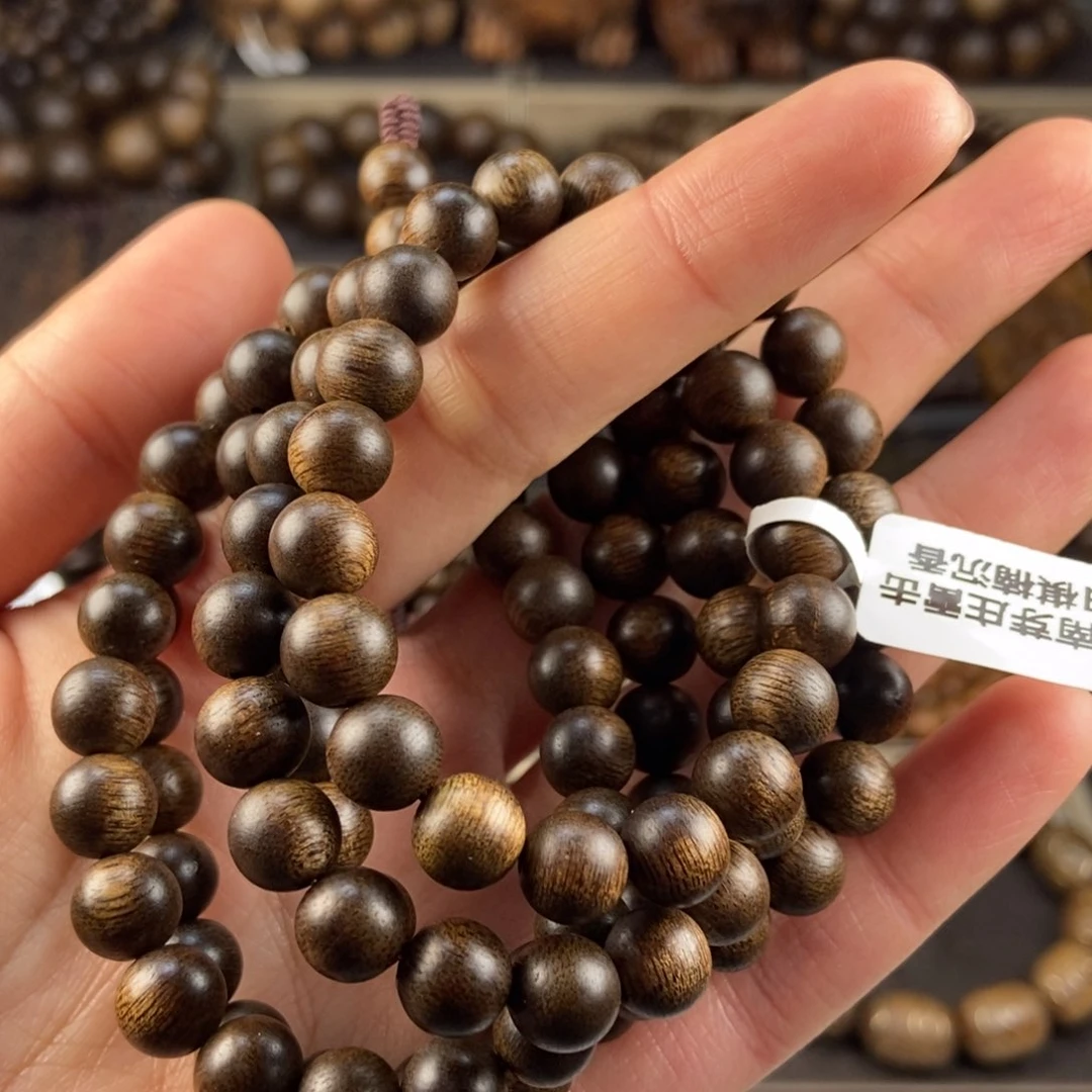 沉香手串会越南芽庄白棋楠