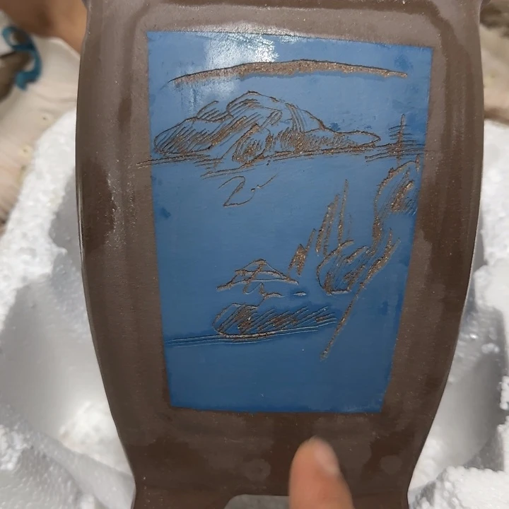 紫砂花盆口径15.23口径