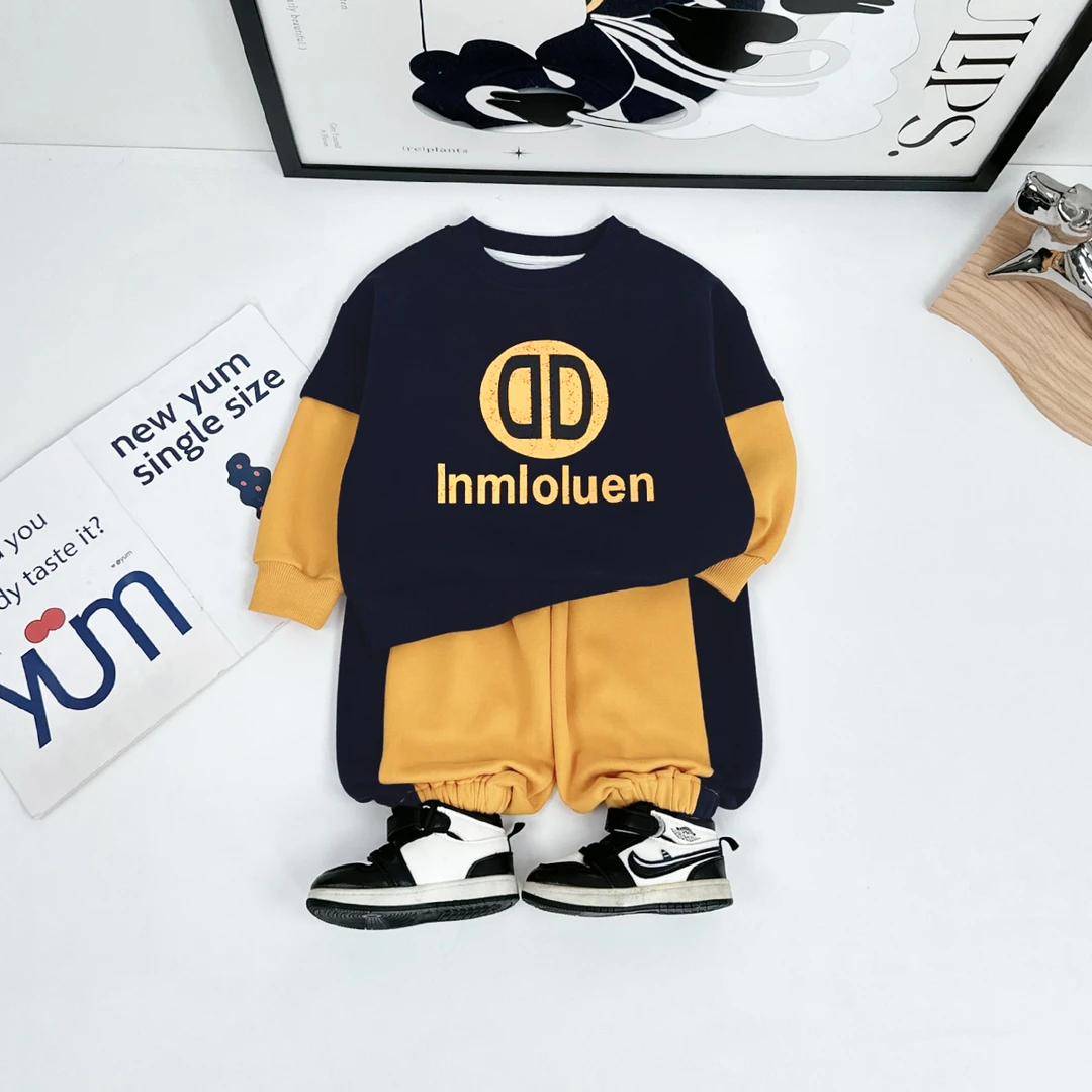男童套装2025新款春装儿童春秋季两件套潮 DMC7318 悠悠童话童装