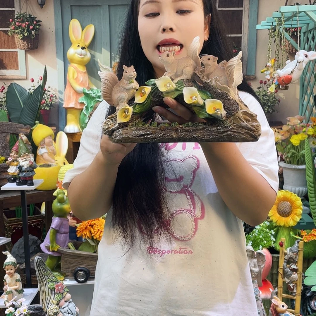 摆件花园摆件红红火火