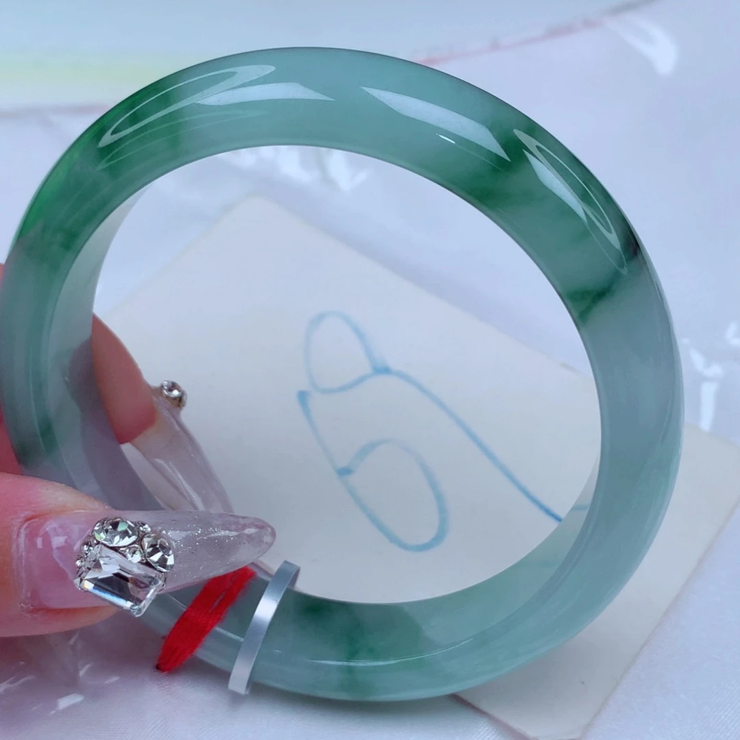 翡翠手镯未镶嵌天然缅甸翡翠A货手镯