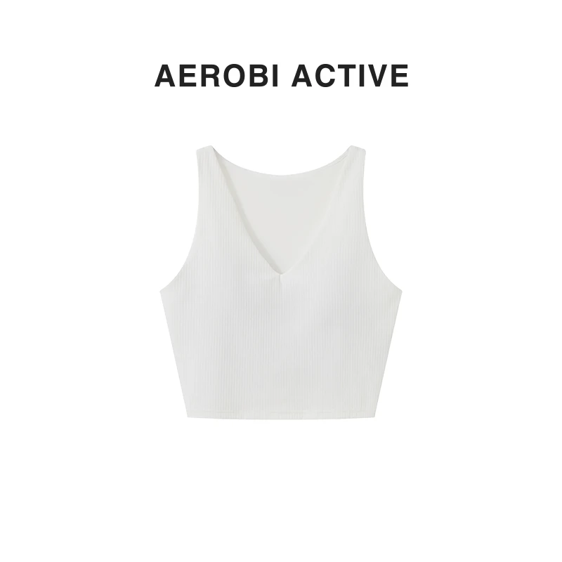 AEROBI ACTIVE高端女士舒适无痕透气裸感高强度瑜伽运动背心12000
