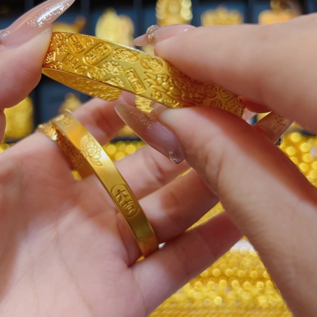 合金无合金无开口小吉言手镯