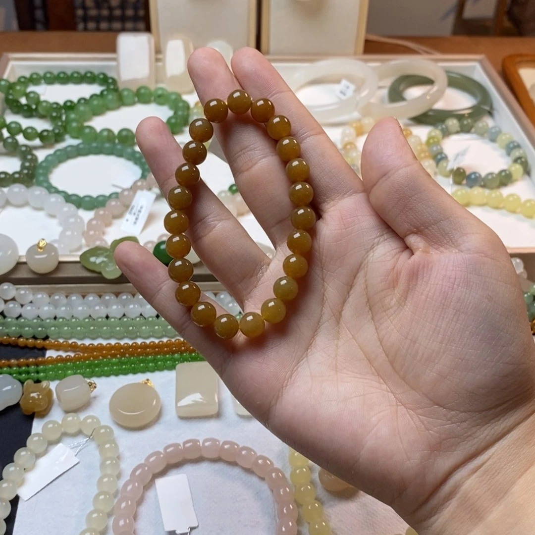 手链未镶嵌和田玉糖