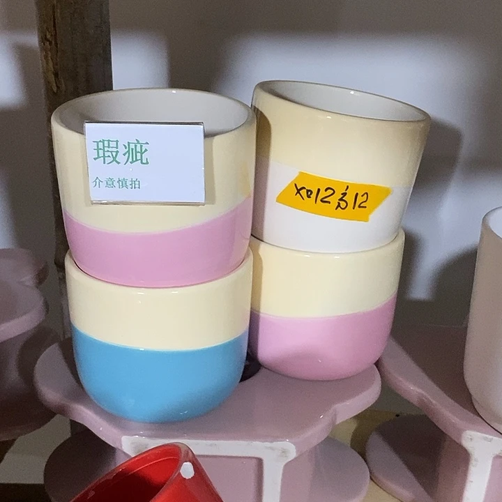 紫砂花盆多肉植物盆瑕疵有孔