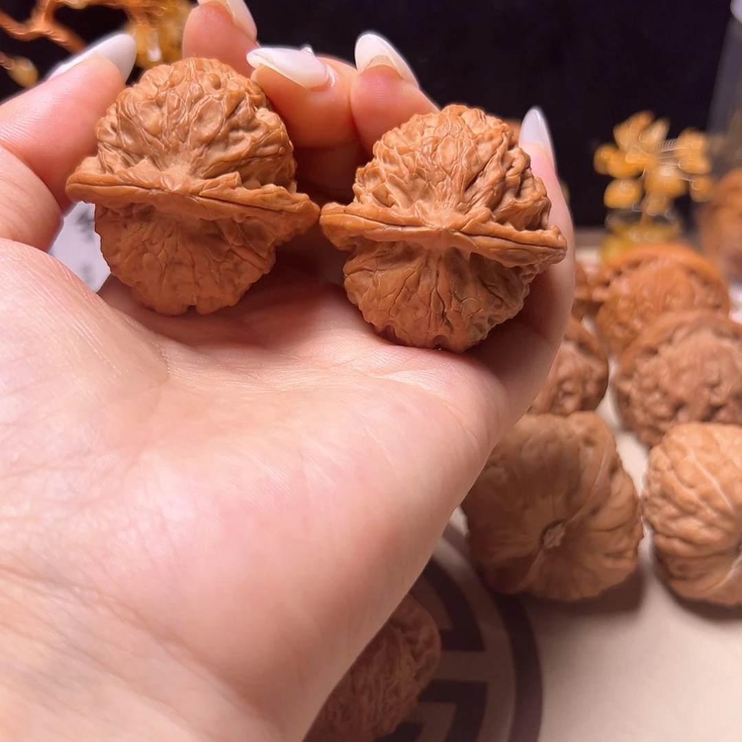 吊坠文玩核桃42金麒麟全