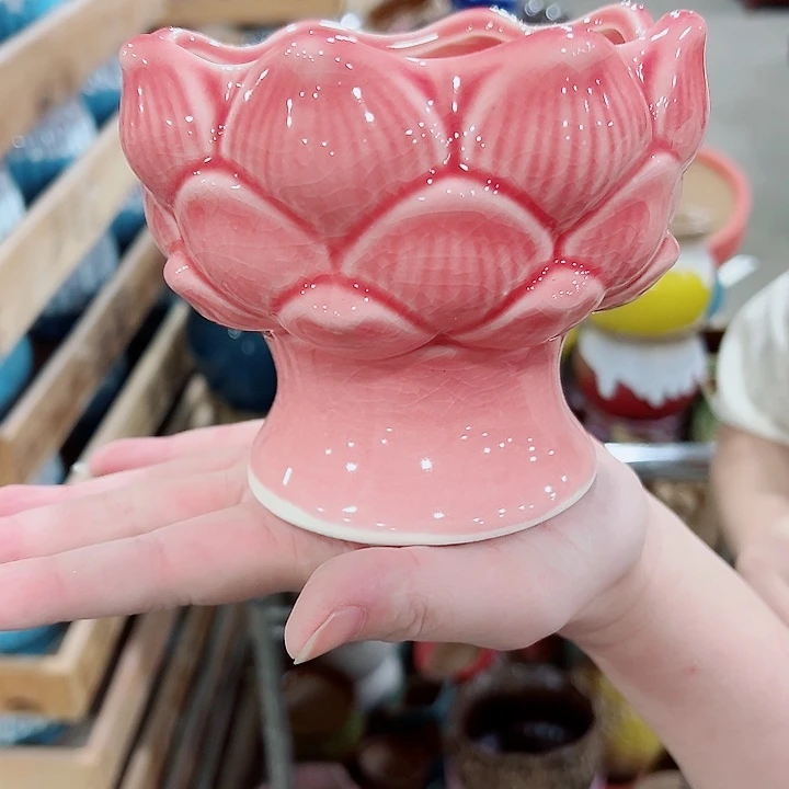 有孔，凑单福利满10元发货陶瓷多肉花盆！