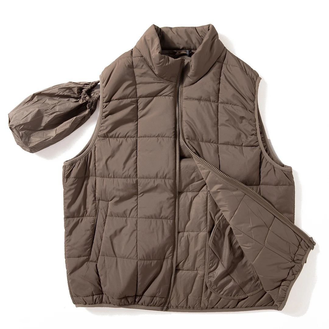 Enbi Simcotton日系百搭棉服背心男冬便携式立领马甲无袖坎肩夹克