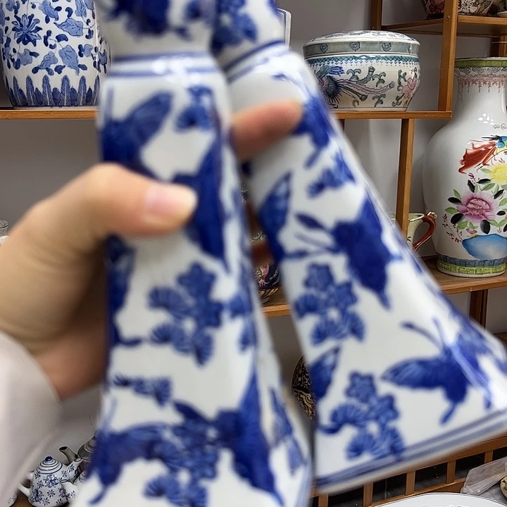 手绘一对烛台000000000000