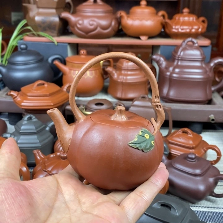 茶壶紫砂南瓜提梁180cc双十一特价