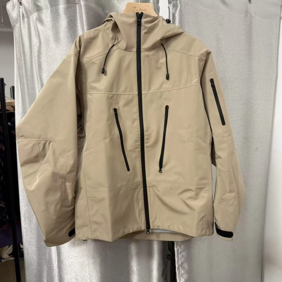 GINAYOLAN/瑾颜【重磅】奢华面料户外休闲防暴雨连帽冲锋衣外套