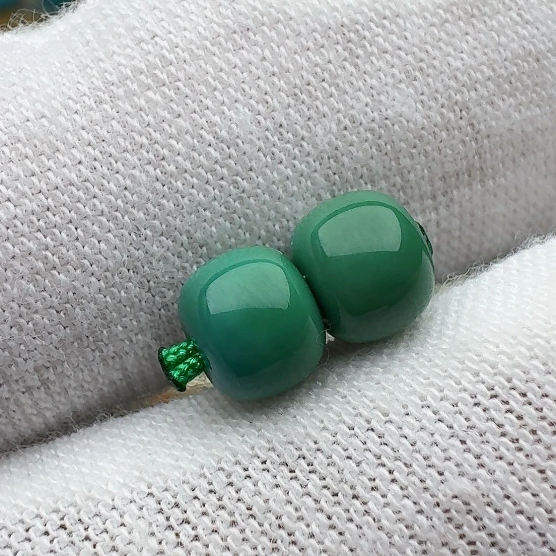 绿松石未镶嵌老型对珠6