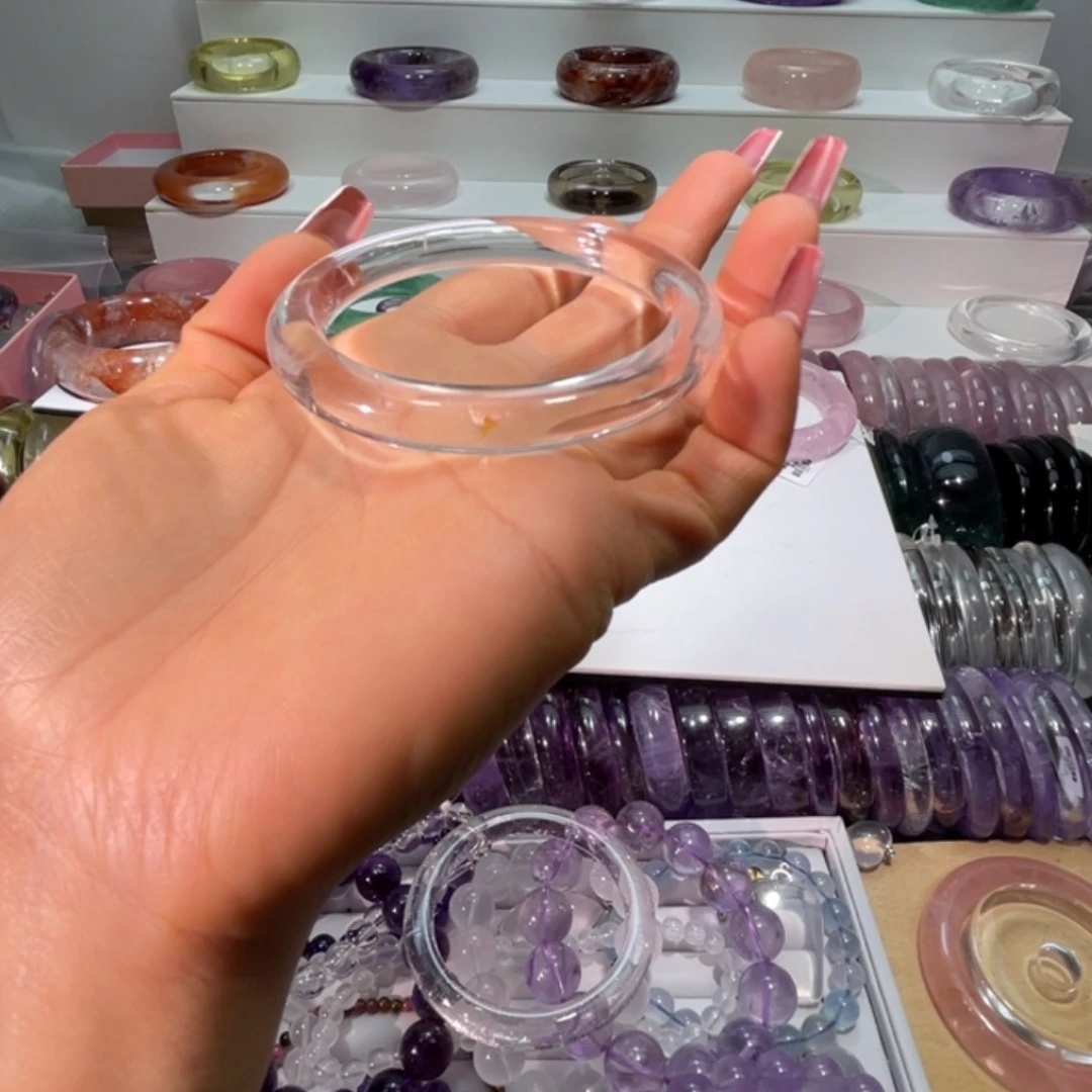 水晶未镶嵌手镯手镯58.9圈口6号