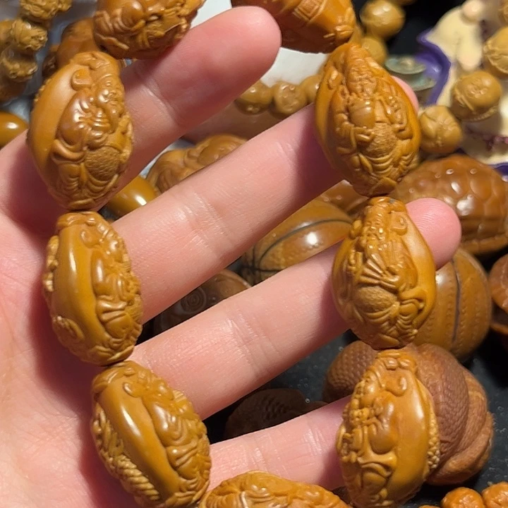 橄榄核手串/手链九龙财神