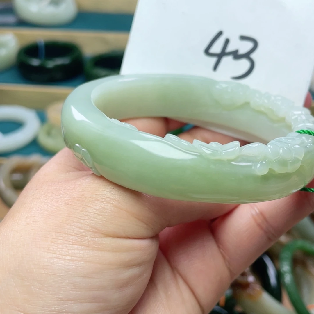 未镶嵌手镯和田玉圈口63