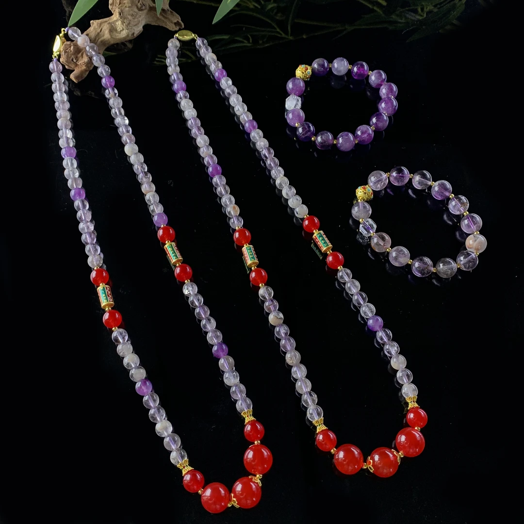 面面来财珠宝CT10019-多宝紫钛晶两件套-多样性发一套