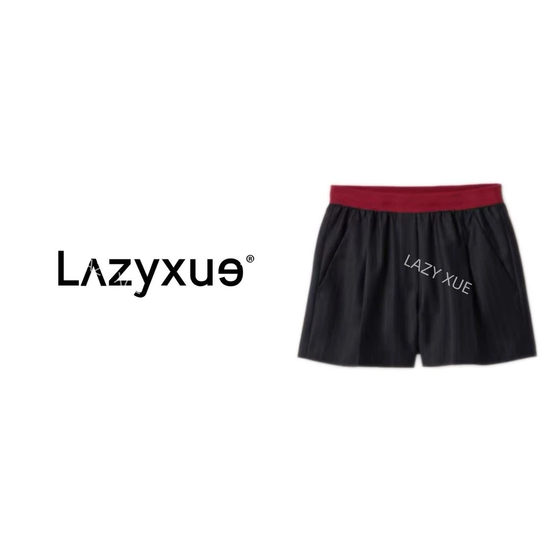 LAZYXUE薛懒懒/“M1U”新款100初剪羊毛尚百搭休闲女士短裤 25409