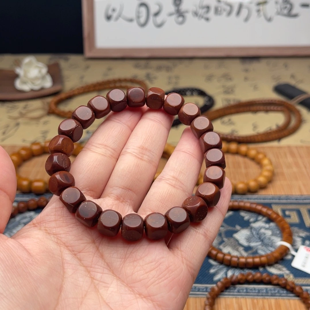 紫金鼠手串,*u实心六方9