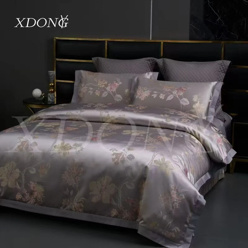 XDONGY（冬云家纺）高奢200*230香云锦 缎金铸玉雕灰 蚕 蛹蛋白夏被