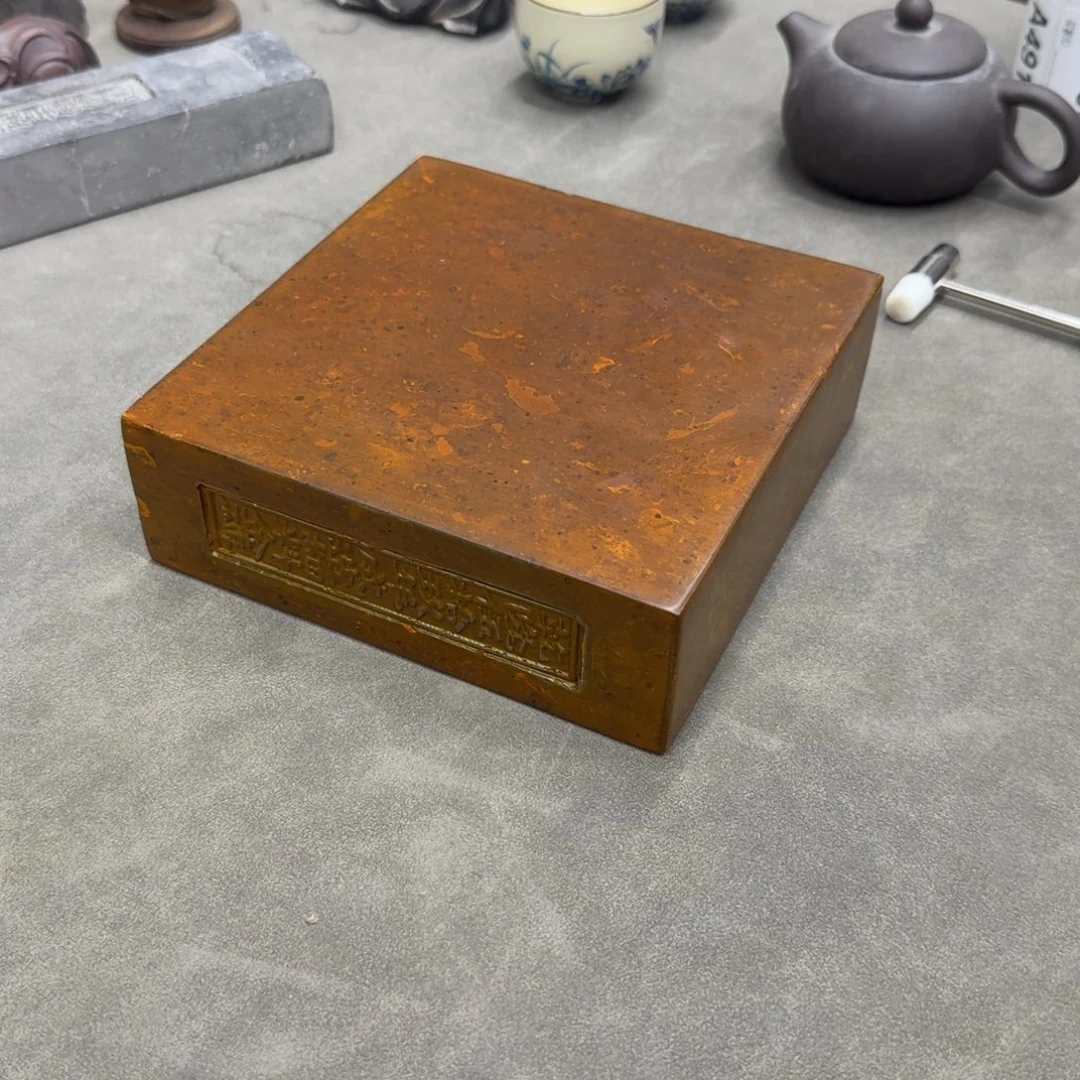 砖雕15x15 老料金砖 古铜色